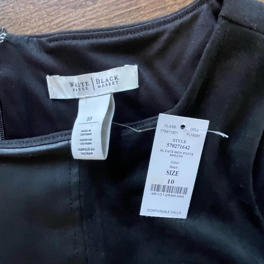 NWT ‼️ White House Black Market Dress ❤️ Ponte Sheath ❤️ Size 10 - Picture 5 of 13